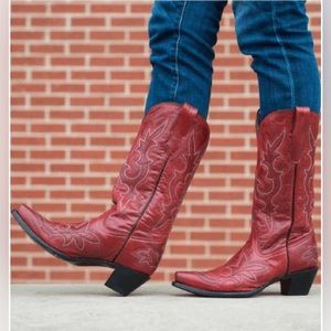Corral Goat Skin leather cowgirl boots